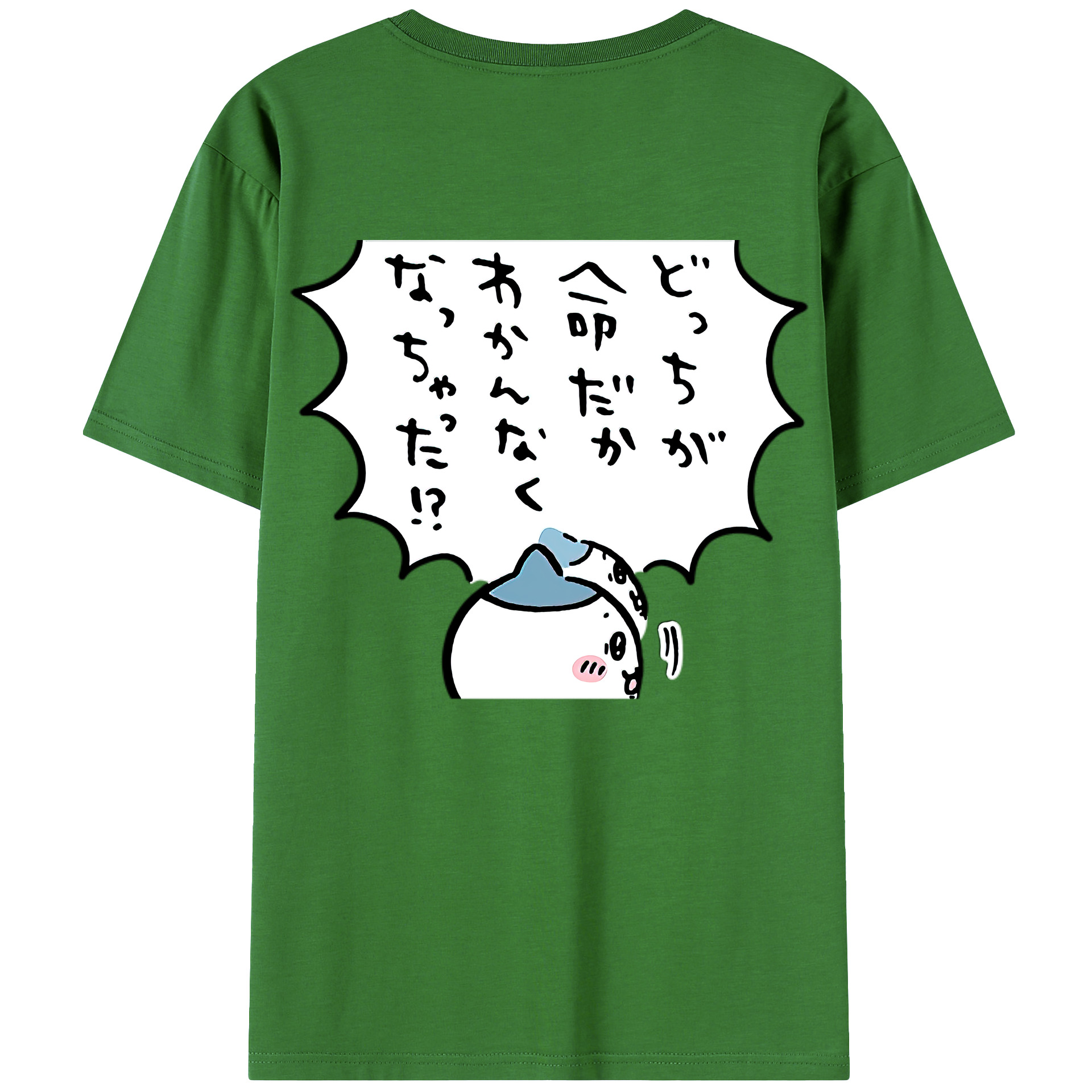 （画像用） ちいかわ ハチワレ Chii-kawa hachiware レディース半袖Tシャツ(バックプリント)